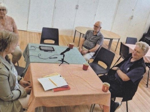 1st oral history session, Town Hall